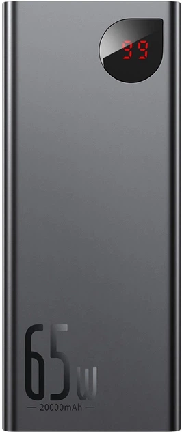 506048485.webp УМБ Baseus Adaman Metal 20000 мАг 65 Вт Black (PPADM65-S)